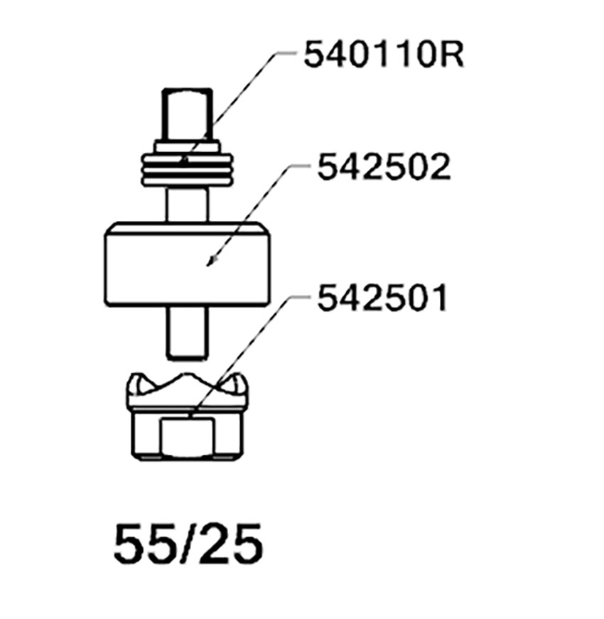 PERFORADOR REDONDO PARA CHAPA  CON RODAMIENTO FORZA SERIE 55
